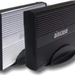 Aixcase Θήκη για Σκληρό Δίσκο 3.5" SATA III με σύνδεση USB 2.0 σε Ασημί χρώμα AIX-BSUB3A1-S