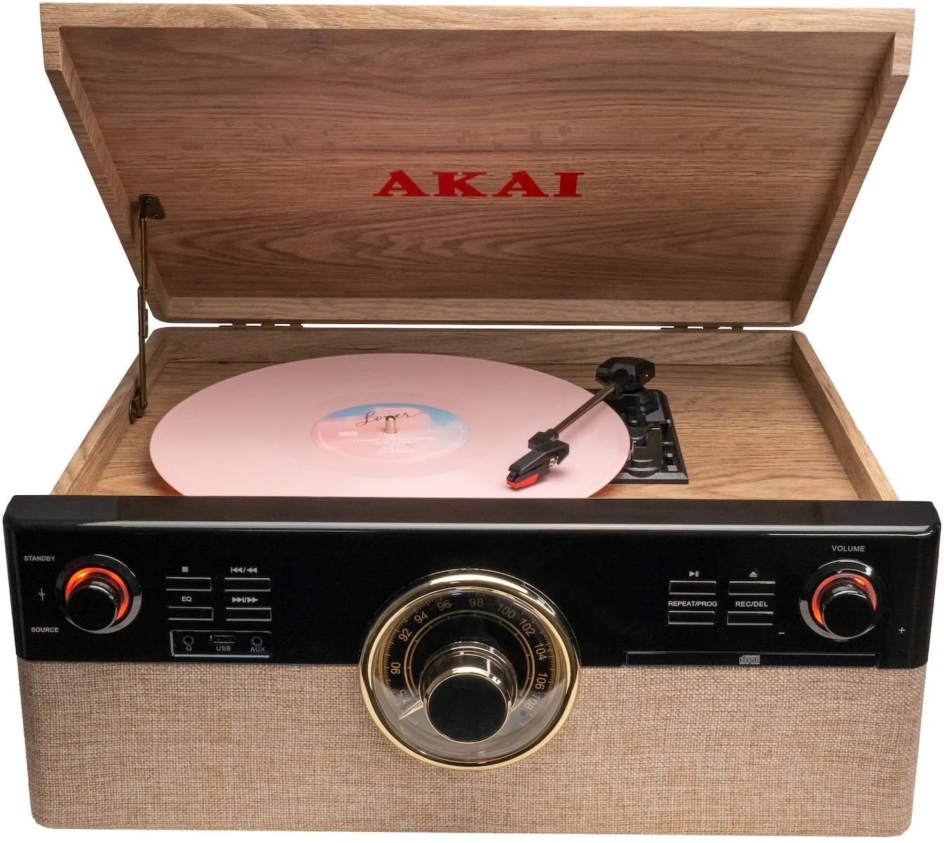 Akai Proffesional ATT-300CC Βαλιτσάκι Πικάπ με Belt Drive, Προενίσχυση και Ενσωματωμένα Ηχεία Καφέ Akai Proffesional ATT-300CC Βαλιτσάκι Πικάπ με Belt Drive, Προενίσχυση και Ενσωματωμένα Ηχεία Καφέ - Image 1