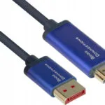 Alcasa Προσαρμογέας Καλωδίου Μετατροπέας DisplayPort / HDMI male σε DisplayPort / HDMI female Μπλε 1τμχ