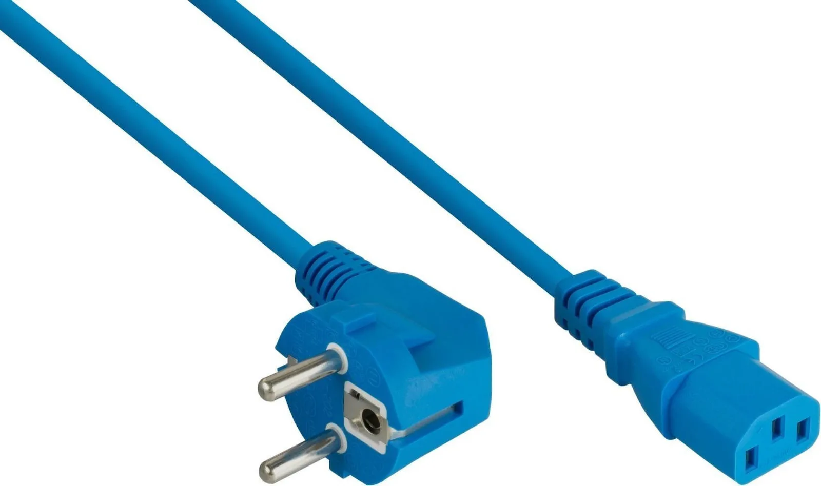 Alcasa IEC C13 - IEC C13 Cable 3m Μπλε Alcasa IEC C13 - IEC C13 Cable 3m Μπλε - Image 1