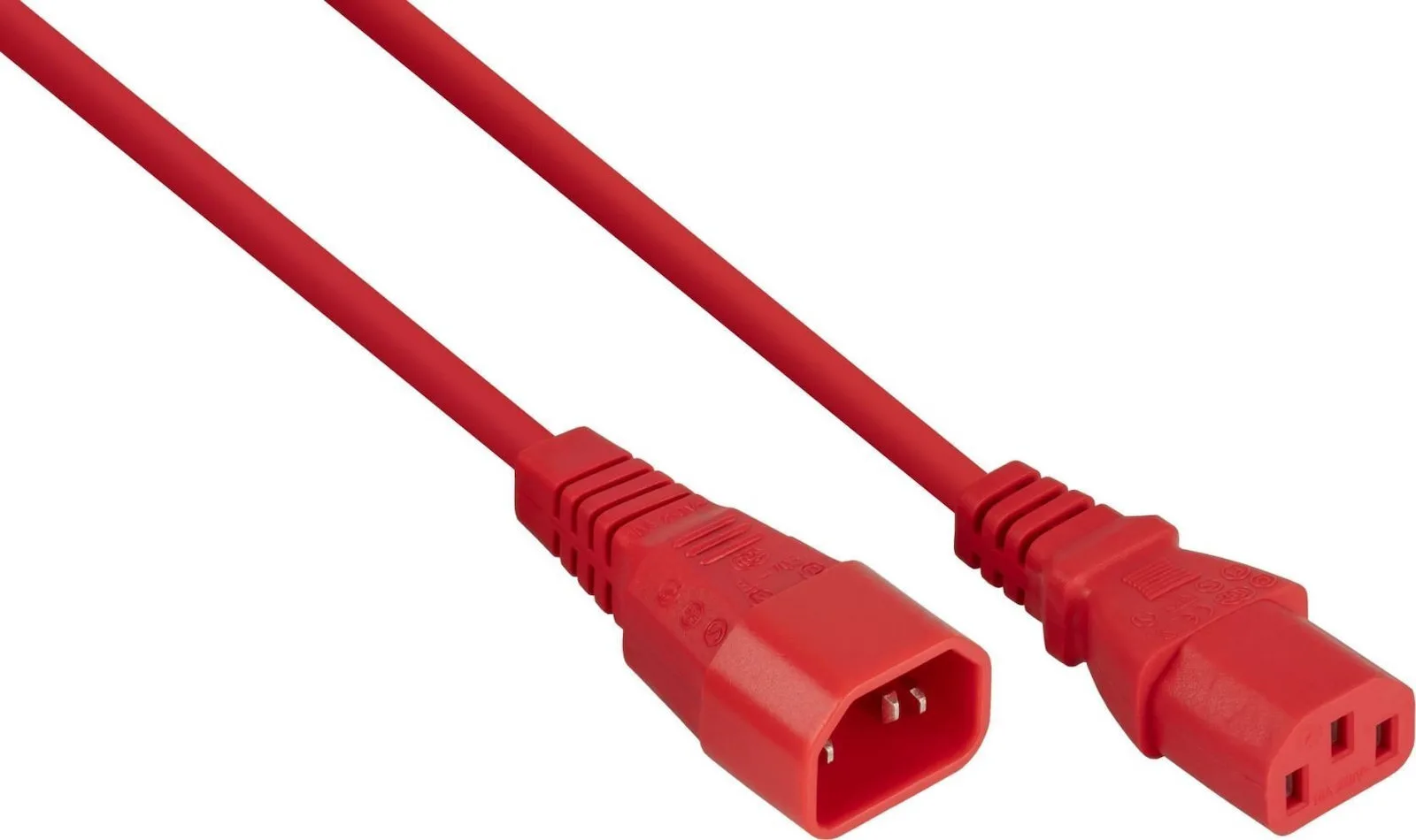 Alcasa IEC C14 - IEC C14 Cable 5m Κόκκινο Alcasa IEC C14 - IEC C14 Cable 5m Κόκκινο - Image 1