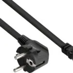 Alcasa IEC C15 - IEC C15 Cable 5m Μαύρο