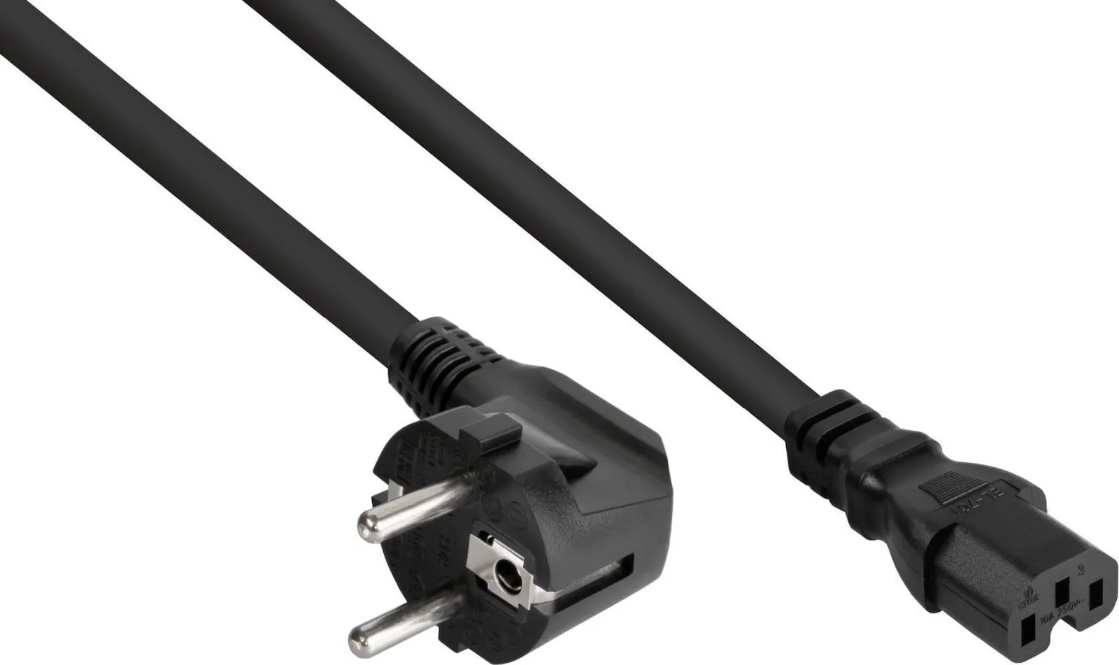 Alcasa IEC C15 - IEC C15 Cable 5m Μαύρο Alcasa IEC C15 - IEC C15 Cable 5m Μαύρο - Image 1
