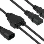 Alcasa IEC C20 - IEC C20 Cable 2m Μαύρο