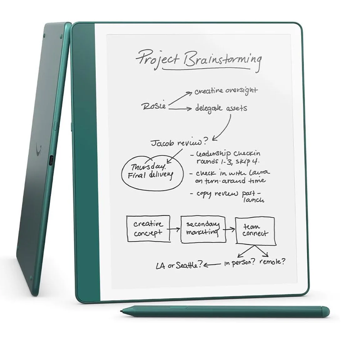 Amazon Kindle Scribe (2024) 10.2" (64GB) με Premium Pen Metallic Jade Amazon Kindle Scribe (2024) 10.2" (64GB) με Premium Pen Metallic Jade - Image 1