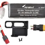 Amewi Μπαταρία Li-Po 7.4V 3000mAh 25C 2S T-Plug για Τηλεκατευθυνόμενο 2τμχ