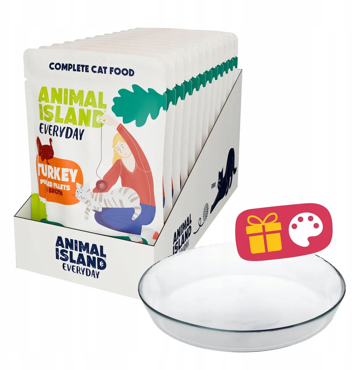 Animal Island Υγρή Τροφή για Γάτες με Γαλοπούλα 12x85gr Animal Island Υγρή Τροφή για Γάτες με Γαλοπούλα 12x85gr - Image 1
