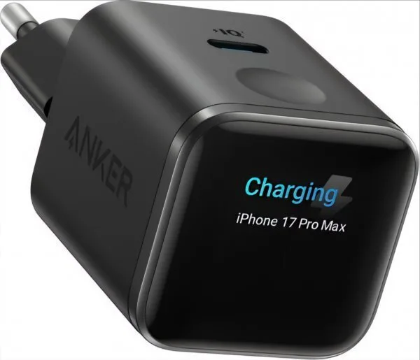 Anker Φορτιστής Χωρίς Καλώδιο με Θύρα USB-C 45W Power Delivery Μαύρος (Nano Display) Anker Φορτιστής Χωρίς Καλώδιο με Θύρα USB-C 45W Power Delivery Μαύρος (Nano Display) - Image 1