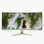Arozzi Nova Ultrawide VA Curved Gaming Monitor 34" QHD 3440x1440 165Hz με Χρόνο Απόκρισης 4ms GTG Πράσινο