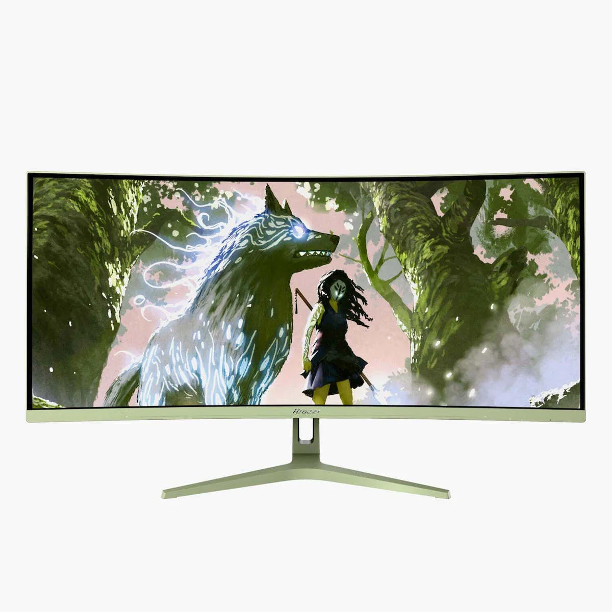 Arozzi Nova Ultrawide VA Curved Gaming Monitor 34" QHD 3440x1440 165Hz με Χρόνο Απόκρισης 4ms GTG Πράσινο Arozzi Nova Ultrawide VA Curved Gaming Monitor 34" QHD 3440x1440 165Hz με Χρόνο Απόκρισης 4ms GTG Πράσινο - Image 1