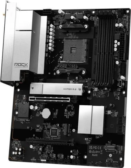 ASRock B550 Rock WiFi Motherboard ATX με AMD AM4 Socket 90-MXBV20-A0UAYZ ASRock B550 Rock WiFi Motherboard ATX με AMD AM4 Socket 90-MXBV20-A0UAYZ - Image 1