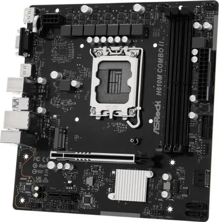 ASRock H610M Combo II Motherboard Micro ATX με Intel 1700 Socket 90-MXBUN0-A0UAYZ ASRock H610M Combo II Motherboard Micro ATX με Intel 1700 Socket 90-MXBUN0-A0UAYZ - Image 1
