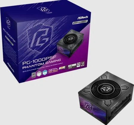 ASRock Phantom Gaming 1000W Μαύρο Τροφοδοτικό Υπολογιστή Full Modular ASRock Phantom Gaming 1000W Μαύρο Τροφοδοτικό Υπολογιστή Full Modular - Image 1