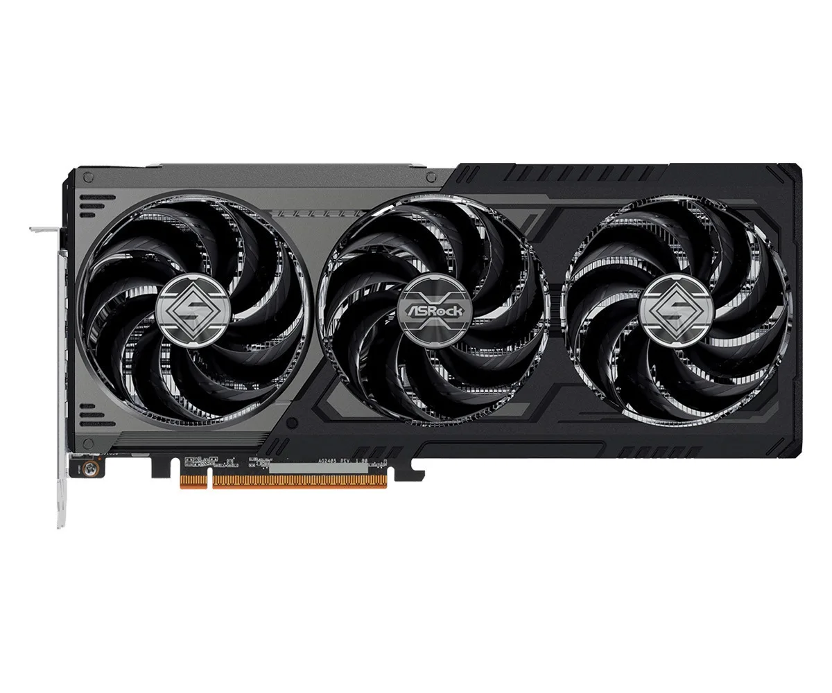 ASRock Radeon RX 9070 GRE 12GB GDDR6 Steel Legend Dark OC Κάρτα Γραφικών ASRock Radeon RX 9070 GRE 12GB GDDR6 Steel Legend Dark OC Κάρτα Γραφικών - Image 1