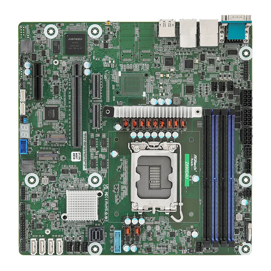 ASRock Z890D4U rev. 1.0 Motherboard Micro ATX με Intel 1851 Socket ASRock Z890D4U rev. 1.0 Motherboard Micro ATX με Intel 1851 Socket - Image 1