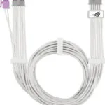 Asus 12v-2x6 Pcie Power Cable Rog Equalizer 75cm White 90ye00bp-b0qa00