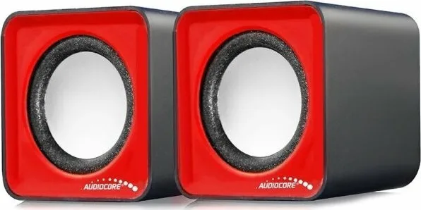 Audiocore Audiocore AC870 Ηχεία Υπολογιστή 2.0 με Ισχύ 6W Κόκκινα Audiocore Audiocore AC870 Ηχεία Υπολογιστή 2.0 με Ισχύ 6W Κόκκινα - Image 1