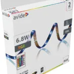 Avide Αδιάβροχη Ταινία LED Alsbl5v24k-30rgb65 USB 5V RGB Φως 2m Τύπου SMD5050 με Τροφοδοτικό 15.001.1966