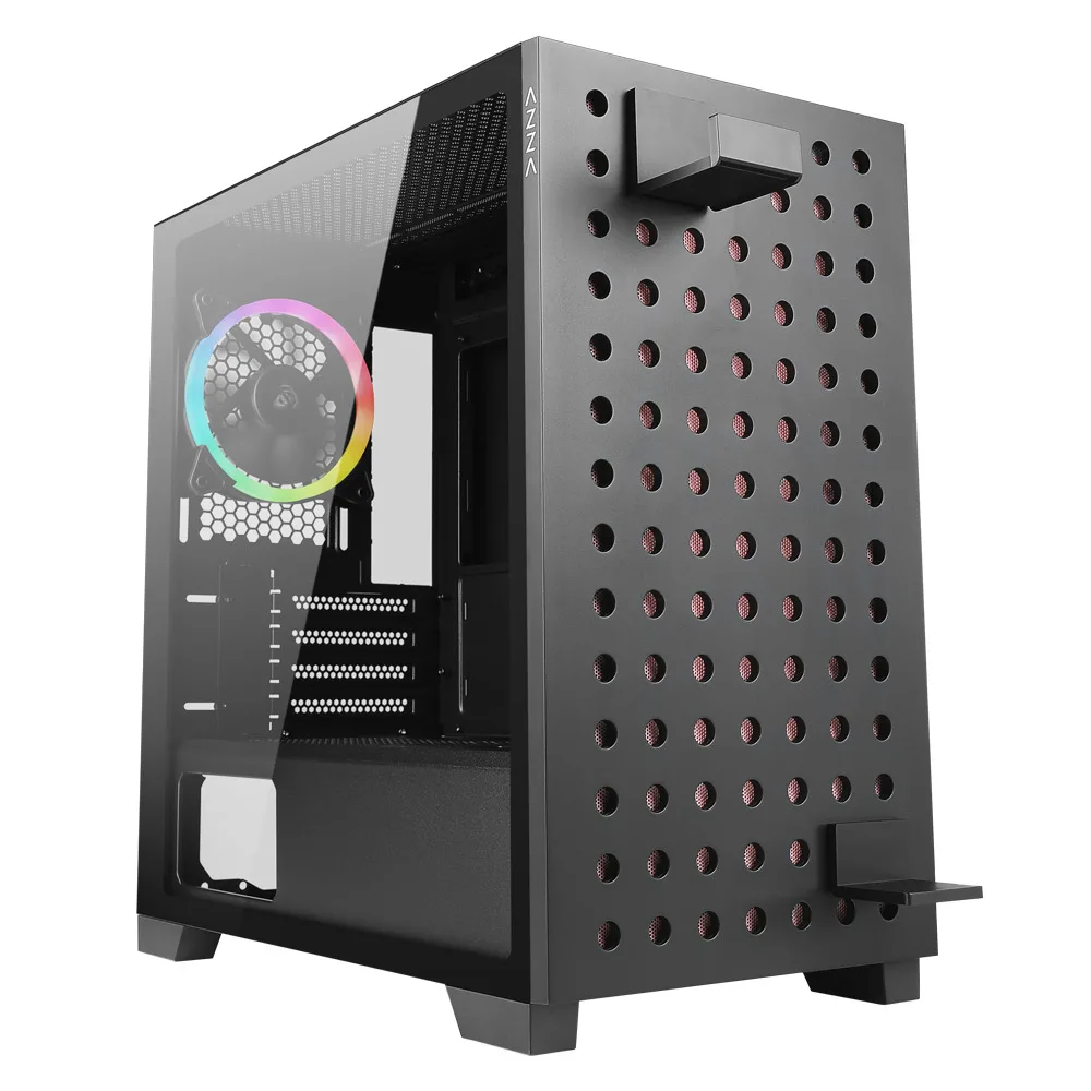 Azza Elise Gaming Midi Tower Κουτί Υπολογιστή με Πλαϊνό Παράθυρο και RGB Φωτισμό Μαύρο Azza Elise Gaming Midi Tower Κουτί Υπολογιστή με Πλαϊνό Παράθυρο και RGB Φωτισμό Μαύρο - Image 1