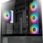 Azza Gaming Midi Tower Κουτί Υπολογιστή με Πλαϊνό Παράθυρο και ARGB Φωτισμό Μαύρο