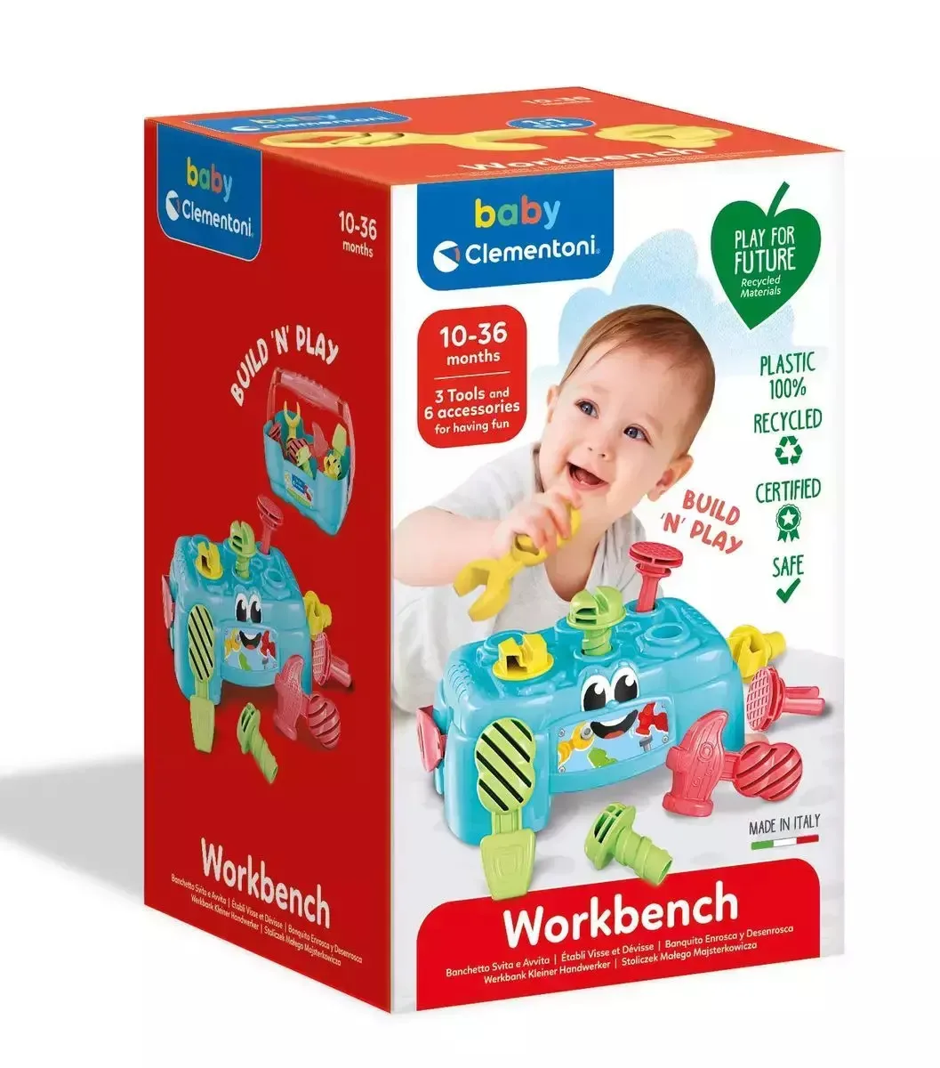 Baby Clementoni Βρεφικό Παιχνίδι Workbench για 10+ Μηνών 17733 Baby Clementoni Βρεφικό Παιχνίδι Workbench για 10+ Μηνών 17733 - Image 1