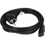 Bachmann Schuko - IEC C13 Cable 3m Μαύρο 353.175
