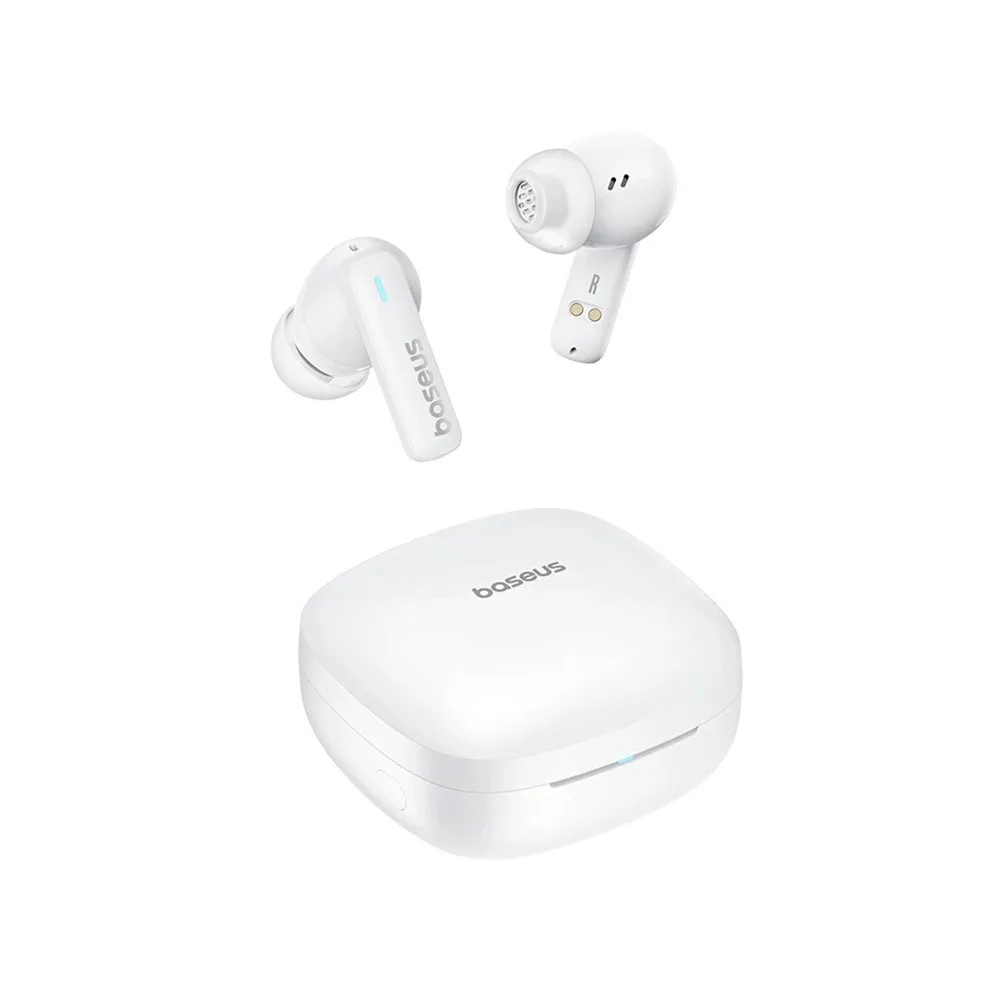 Baseus Bowie E19 In-ear Bluetooth Handsfree Ακουστικά με Αντοχή στον Ιδρώτα και Θήκη Φόρτισης Λευκά Baseus Bowie E19 In-ear Bluetooth Handsfree Ακουστικά με Αντοχή στον Ιδρώτα και Θήκη Φόρτισης Λευκά - Image 1