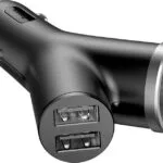 Baseus Φορτιστής Αυτοκινήτου 3.4A με Θύρες: 2xUSB 1xΑναπτήρα Μαύρο Χρώμα CCALL-YX01