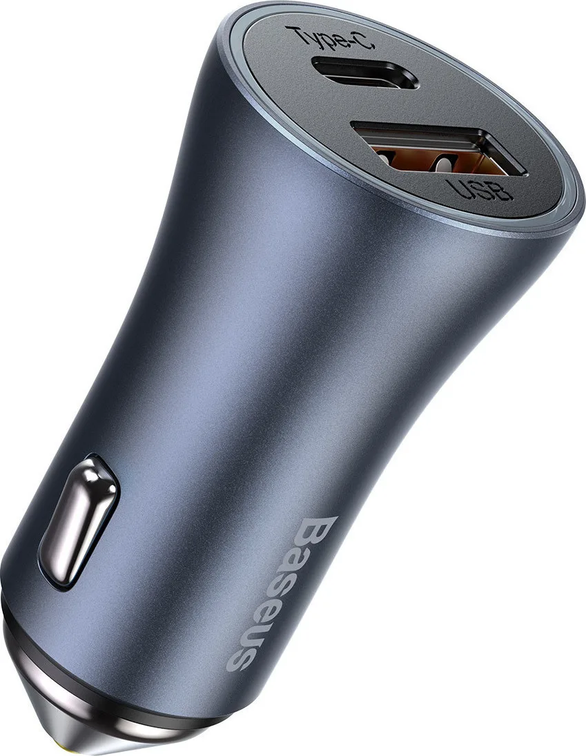 Baseus Φορτιστής Αυτοκινήτου 40W 3A Γρήγορης Φόρτισης με μία Θύρα: 1xUSB Γκρι CCJD-0G Baseus Φορτιστής Αυτοκινήτου 40W 3A Γρήγορης Φόρτισης με μία Θύρα: 1xUSB Γκρι CCJD-0G - Image 1