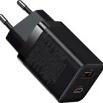 Baseus Φορτιστής Χωρίς Καλώδιο με Θύρα USB-A και Θύρα USB-C 30W Power Delivery Μαύρος (Super Si Pro)