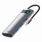 Baseus Metal Gleam USB-C Docking Station με HDMI 4K PD Γκρι