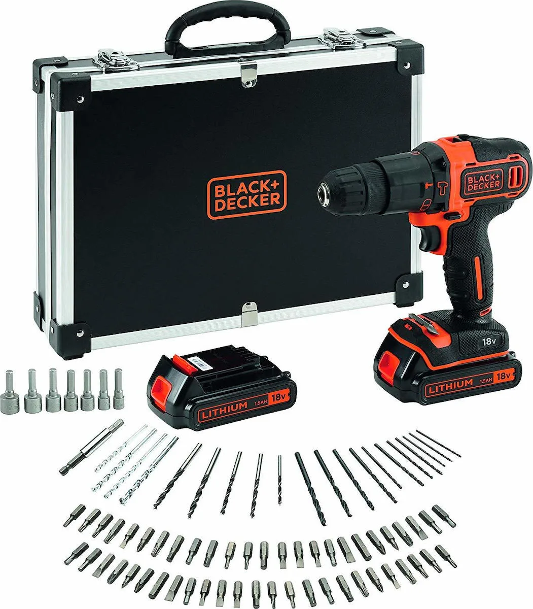 Black & Decker BDCHD18BAFC Κρουστικό Δραπανοκατσάβιδο Μπαταρίας 18V 2x1.5Ah Black & Decker BDCHD18BAFC Κρουστικό Δραπανοκατσάβιδο Μπαταρίας 18V 2x1.5Ah - Image 1