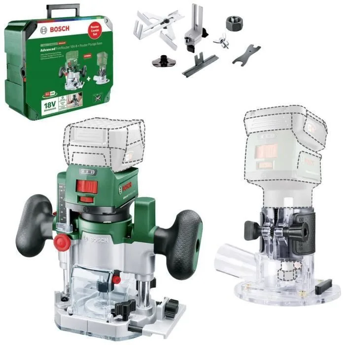 Bosch AdvancedTrimRouter 18V-8 Κάθετη Φρέζα 18V Solo με Ρύθμιση Ταχύτητας Bosch AdvancedTrimRouter 18V-8 Κάθετη Φρέζα 18V Solo με Ρύθμιση Ταχύτητας - Image 1