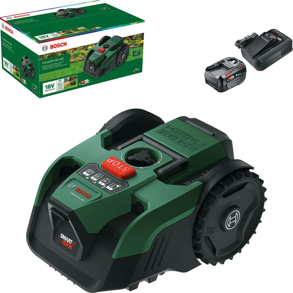 Bosch Ρομποτική Μηχανή Γκαζόν 18V VisiMow Bosch Ρομποτική Μηχανή Γκαζόν 18V VisiMow - Image 1