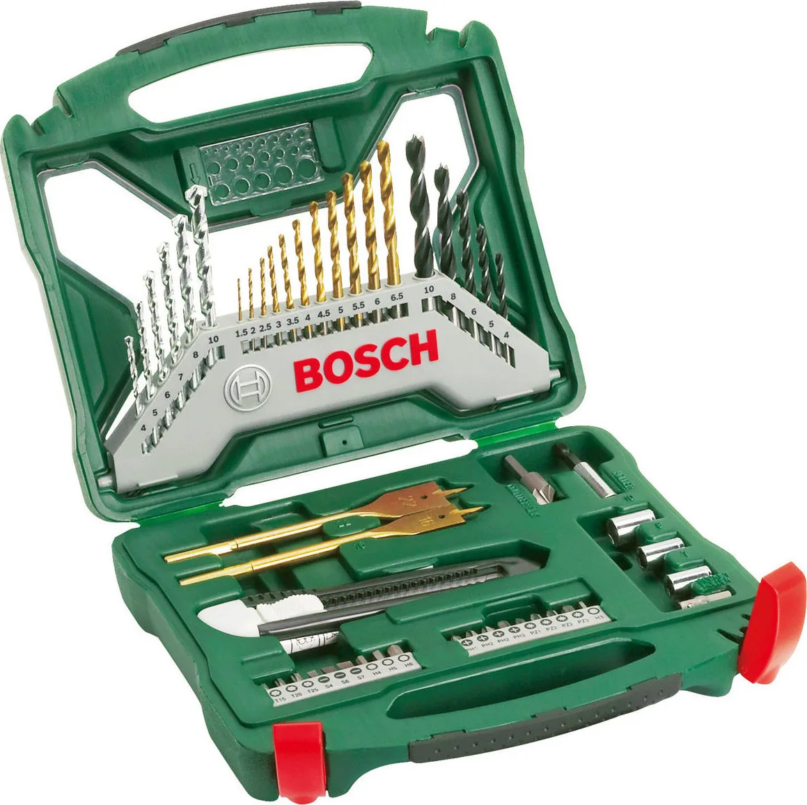 Bosch X-Line Σετ 50 σε Κασετίνα Τρυπάνια Τιτανίου για Μέταλλο και Ξύλο 2607019327 Bosch X-Line Σετ 50 σε Κασετίνα Τρυπάνια Τιτανίου για Μέταλλο και Ξύλο 2607019327 - Image 1