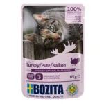 Bozita Chunks In Υγρή Τροφή για Ενήλικες Γάτες με Κρέας και Γαλοπούλα χωρίς Σιτηρά 85gr