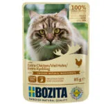 Bozita Chunks In Υγρή Τροφή για Ενήλικες Γάτες με Κρέας και Κοτόπουλο χωρίς Σιτηρά 85gr