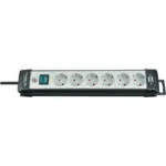 Brennenstuhl Πολύπριζο 6 Θέσεων με 2 USB-A, Διακόπτη και Καλώδιο 3m 1951560100
