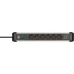 Brennenstuhl Πολύπριζο 6 Θέσεων με 2 USB-A και Καλώδιο 3m 1391030610