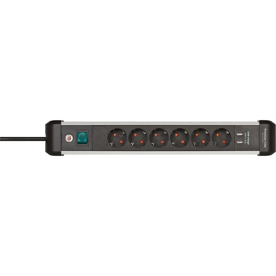 Brennenstuhl Πολύπριζο 6 Θέσεων με 2 USB-A και Καλώδιο 3m 1391030610 Brennenstuhl Πολύπριζο 6 Θέσεων με 2 USB-A και Καλώδιο 3m 1391030610 - Image 1