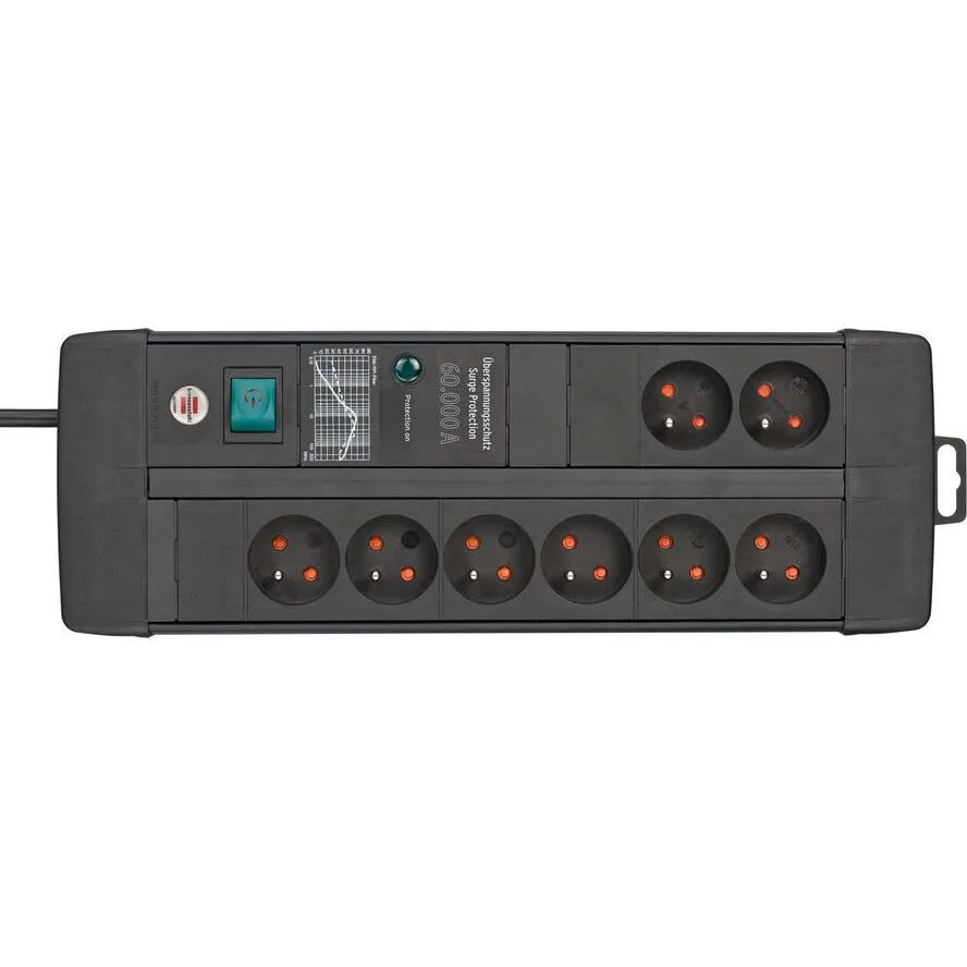 Brennenstuhl Πολύπριζο 8 Θέσεων με USB-A, Διακόπτη και Καλώδιο 3m 1256004698 Brennenstuhl Πολύπριζο 8 Θέσεων με USB-A, Διακόπτη και Καλώδιο 3m 1256004698 - Image 1
