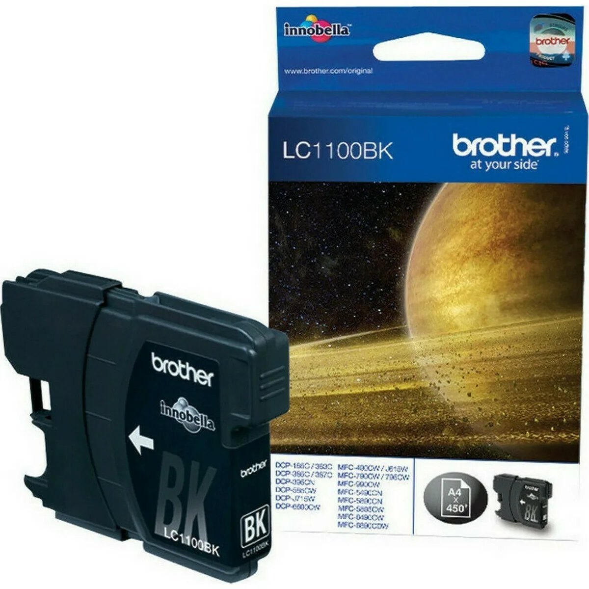 Brother LC1100 Γνήσιο Μελάνι Εκτυπωτή InkJet Μαύρο (LC-1100BK) Brother LC1100 Γνήσιο Μελάνι Εκτυπωτή InkJet Μαύρο (LC-1100BK) - Image 1