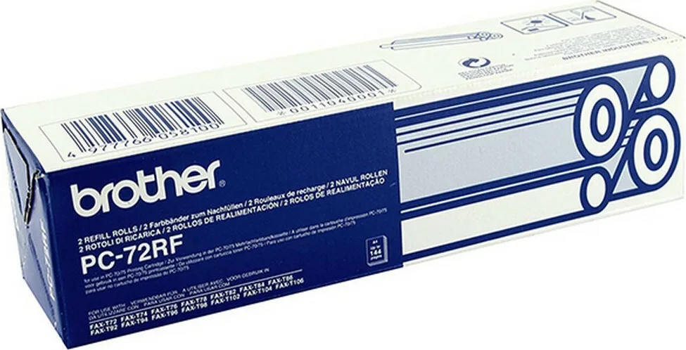 Brother PC-72RF Γνήσια Μελανοταινία για FAX T72/74/76/78/104/106 288 2τμχ (PC-72RF) Brother PC-72RF Γνήσια Μελανοταινία για FAX T72/74/76/78/104/106 288 2τμχ (PC-72RF) - Image 1