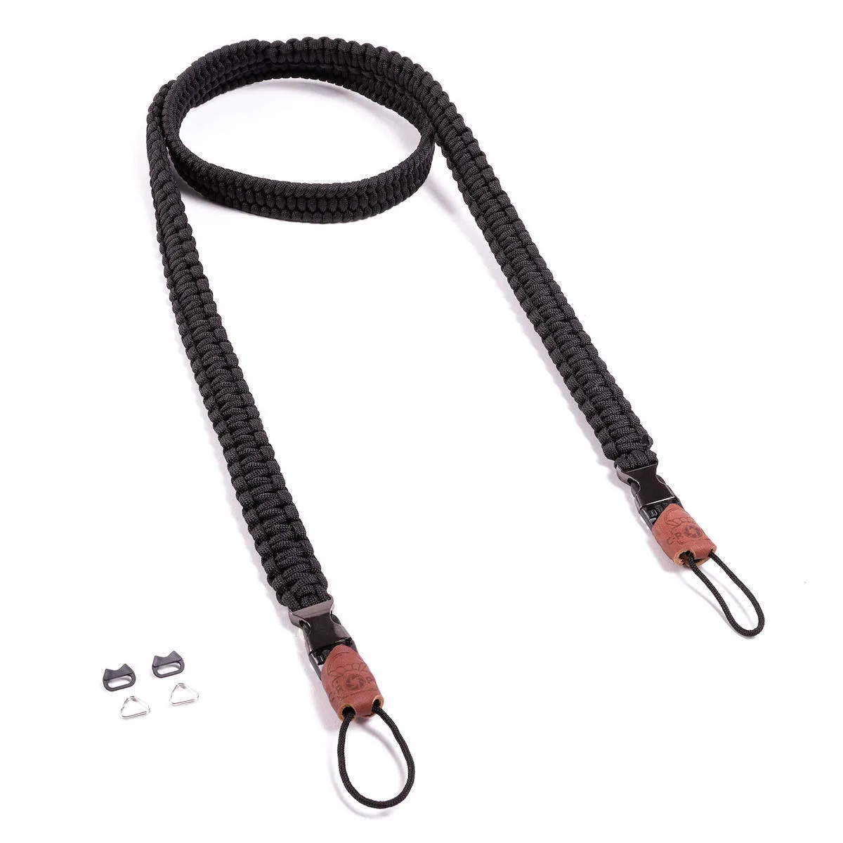 C-rope Camera Strap Traveler Hand-braided From Paracord Shoulder Strap Quick Release 140cm Black C-rope Camera Strap Traveler Hand-braided From Paracord Shoulder Strap Quick Release 140cm Black - Image 1