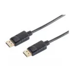 Cable DisplayPort male - DisplayPort male 1m Μαύρο (10-70025)
