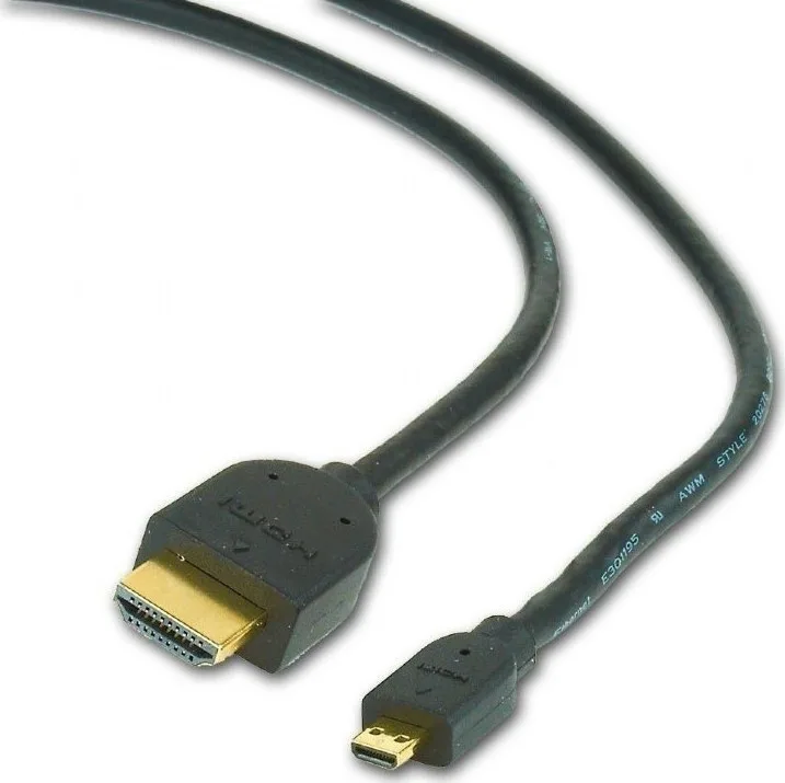 Cablexpert HDMI 2.0 Premium High Speed 4K 60Hz HDR Cable HDMI male - micro HDMI male 4.5m Μαύρο CC-HDMID-15 Cablexpert HDMI 2.0 Premium High Speed 4K 60Hz HDR Cable HDMI male - micro HDMI male 4.5m Μαύρο CC-HDMID-15 - Image 1