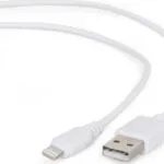 Cablexpert Regular USB to Lightning Cable Λευκό 1m (CC-USB2-AMLM-W-1M)