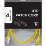 Cablexpert U/UTP Cat.6 (Gigabit) Καλώδιο Δικτύου Ethernet 0.5m Κίτρινο UTP050-YELLOW