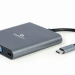 Cablexpert USB-C Docking Station με HDMI 4K PD Γκρι (A-CM-COMBO6-01)
