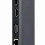Cablexpert USB-C Docking Station με HDMI/DisplayPort 4K PD Ethernet Γκρι (A-CM-COMBO9-02)